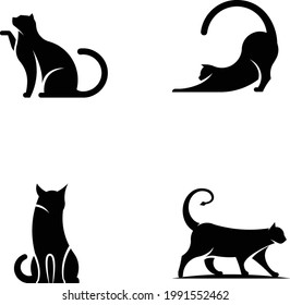 Cat vector illustration, cat vector drawing