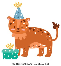 Cat Vector Illustration. Flat Minimal Design. Editable Illustration for Web, Mobile, Print