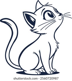 a cat vector illustration  logo