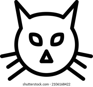 cat Vector illustration on a transparent background. Premium quality symbols. Stroke vector icon for concept and graphic design.