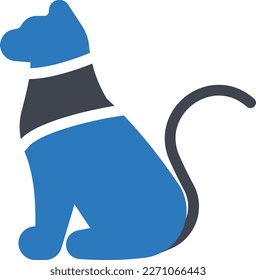 cat Vector illustration on a transparent background. Premium quality symmbols. Glyphs vector icons for concept and graphic design.