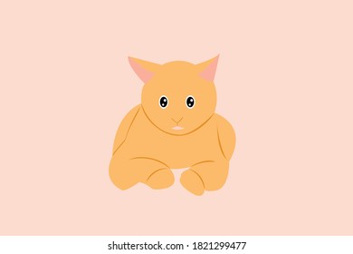 Ilustración de vectores de gato con fondo de página