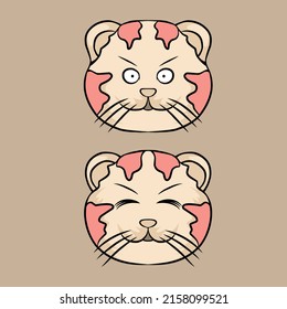 cat vector illustration is suitable for t-shirt branding, advertising and other uses