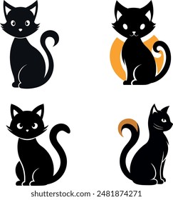   cat vector illustration. This is an editable file