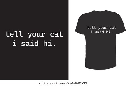 Katzenvektor, Illustration, Typografie-Design