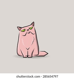 Cat, vector illustration for your design, eps10