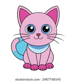 Cat vector illustrations  printable, cute designs for clipart, cartoons, and line art.