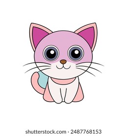 Cat vector illustrations  printable, cute designs for clipart, cartoons, and line art.