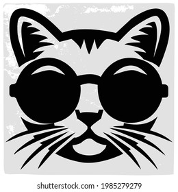 Imagen vectorial de gato, archivo listo para imprimir para cualquier material 
