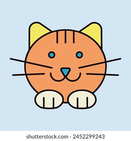 Cat vector isolated icon. Pet animal sign. Graph symbol for pet and veterinary web site and apps design, logo, app, UI