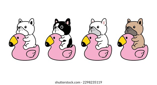 cat vector kitten icon flamingo inflatable swimming ring neko calico pet character cartoon symbol tattoo stamp scarf illustration isolated design