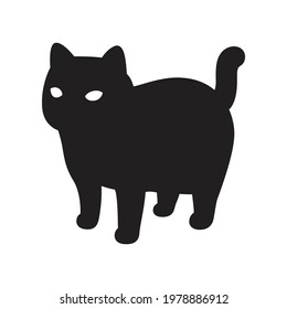 cat vector kitten icon logo calico pet breed character cartoon doodle symbol illustration black design