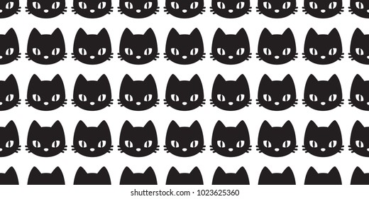 cat vector kitten seamless Pattern Halloween isolated wallpaper background