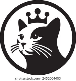 Cat Vektorgrafik Logo Art Design.