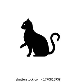 Cat vector logo design. Pet shop logo design. Animal Pet Care Logo.