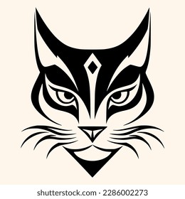 Cat vector for logo or icon, drawing Elegant minimalist style,abstract style Illustration