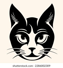 Cat vector for logo or icon, drawing Elegant minimalist style,abstract style Illustration