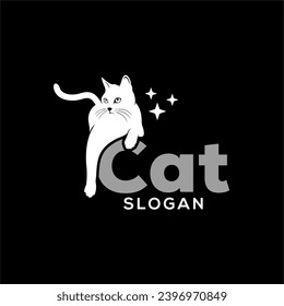 CAT VECTOR FOR PET LOGO COMPANNY