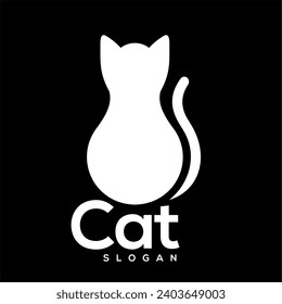 CAT VECTOR FOR PET LOGO COMPANY