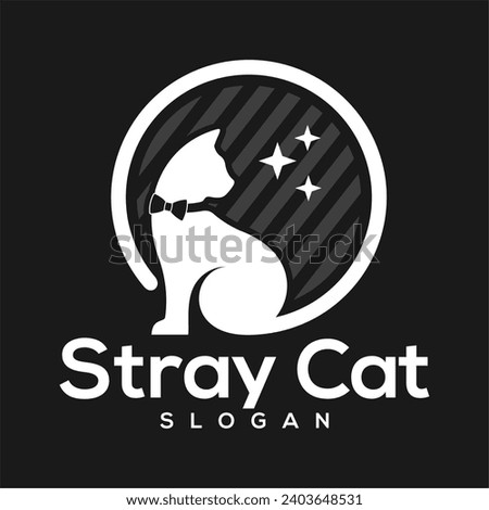 CAT VECTOR FOR PET LOGO COMPANY