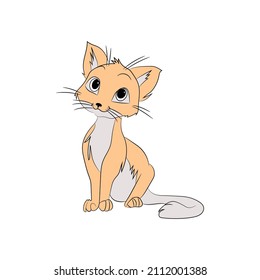 diseño gráfico de clipart del conjunto de vectores de gato.