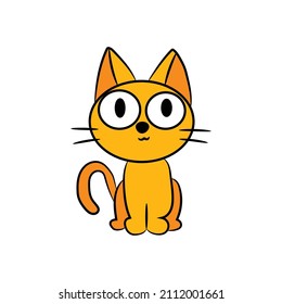 diseño gráfico de clipart del conjunto de vectores de gato.