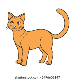 Diseño de arte de silueta de Vector de gato. Un lindo juego de gatos de Paquete. 