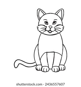 cat vector silhouette ,power, animal