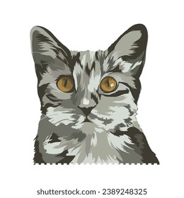 Cat vector stock illustration free