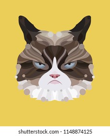 Cat Vector For T shirt Design