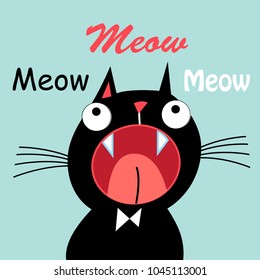 Cat vector, T-shirt Printing, I love you, Valentine's Day, drawing animals, Child illustration for school books and much more. Individual objects, Romantic drawing for drawing. Cartoon character