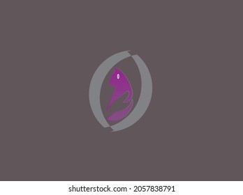 cat  vectore logo image pink