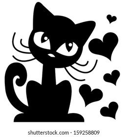 cat vector/T-shirt graphics/cute cartoon characters/cute graphics for kids/Book illustrations/textile graphic/graphic designs for kindergarten/cartoon character design/fashion graphic/cute wallpaper