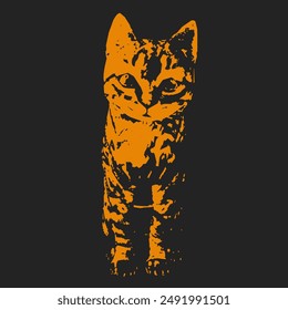 Katzen-Vektor-Illustration isolierte Design-Vorlage 