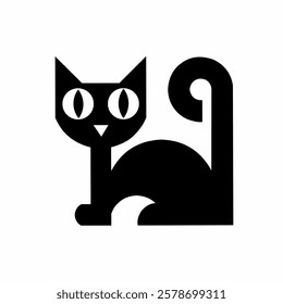 cat vektor ilustration.logo cat ilustration