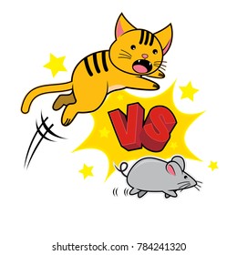 Cat VS Mouse Cartoon