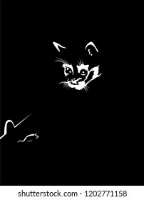 the cat wants to play with the mouse