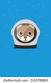 A Cat Wear Spacesuit In The Space, Fashion Portrait Of Cat