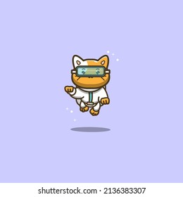 cat wearing modern astronaut costume