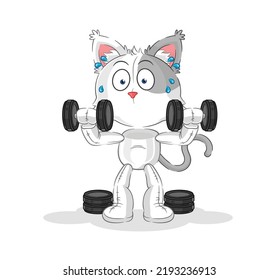 the cat weight training illustration. character vector