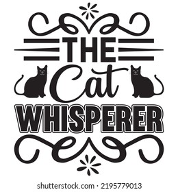 the cat whisperer, vector file.