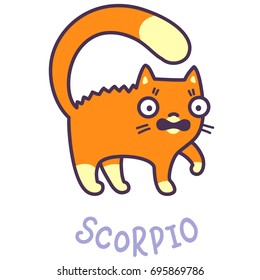 Cat Zodiac Astrology Sign Scorpion