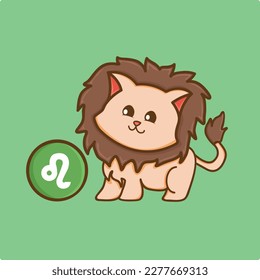 Cat Zodiac Leo T-Shirt Design