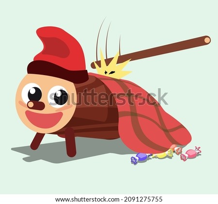 Catalan tradition called Caga Tio or Tio de Nadal (Christmas Stump). It's a kind of stump that expulses presents or candies for kids who hit it with wood sticks at december 24th eve. 