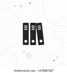 Catalog, archive, vector best flat icon on texture background , EPS 10