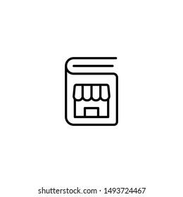 catalog book icon vector illustration