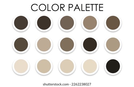 Catalog of color combinations. Color palette. Vector illustration