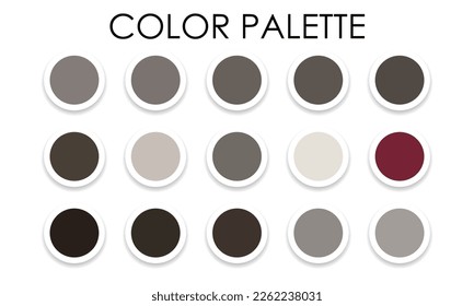 Catalog of color combinations. Color palette. Vector illustration