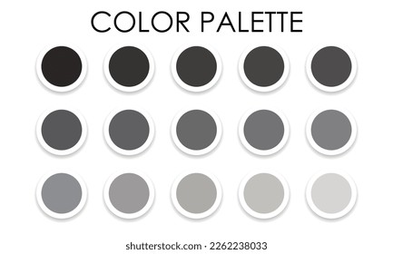 Catalog of color combinations. Color palette. Vector illustration