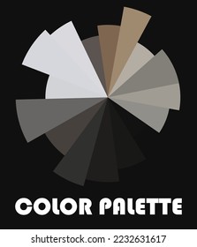 Catalog of color combinations. Vector illustration